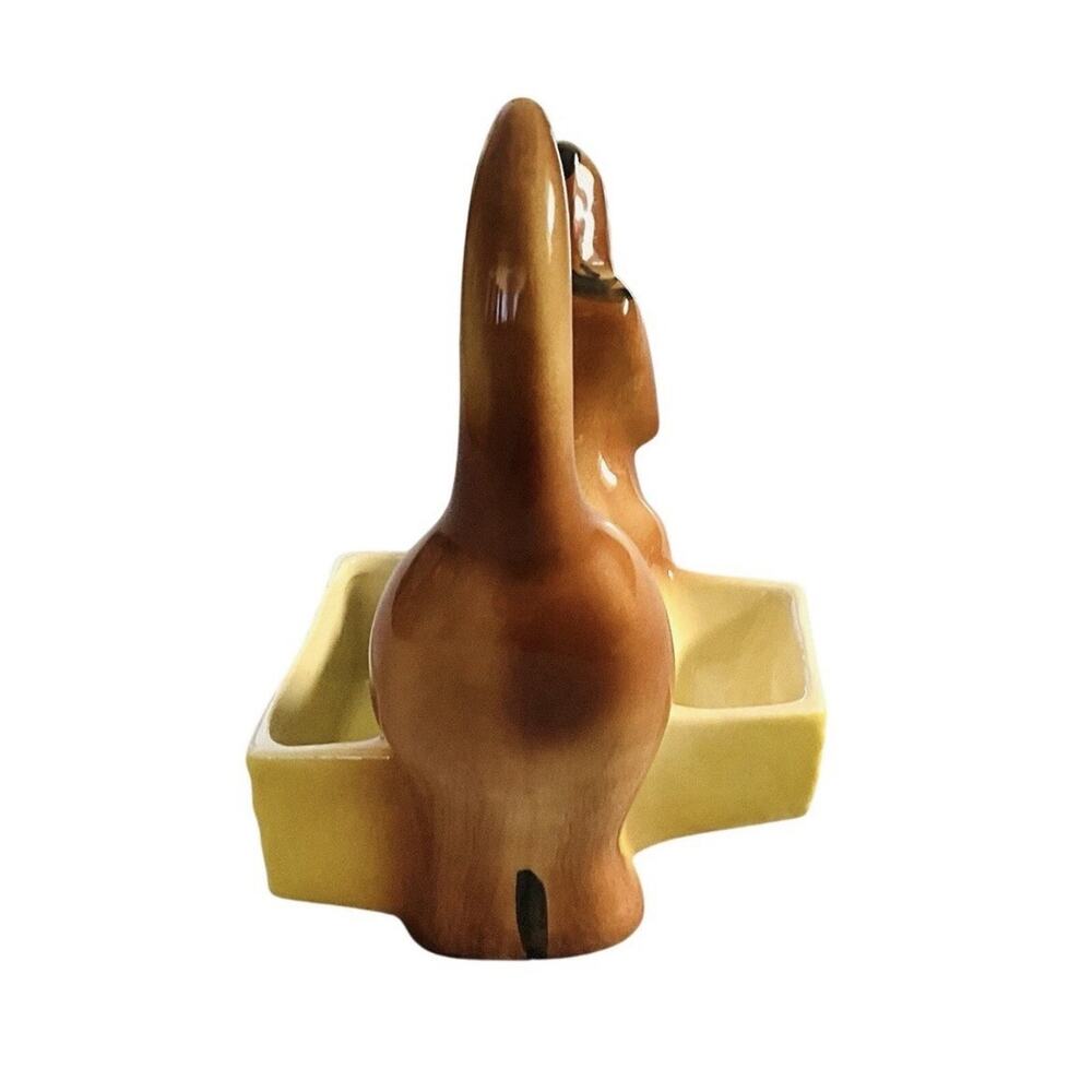 Vintage 1950 A.L. Hirsch Dachsund Dresser Caddy Planter MCM Midcentury Dog Valet - Picture 5 of 9